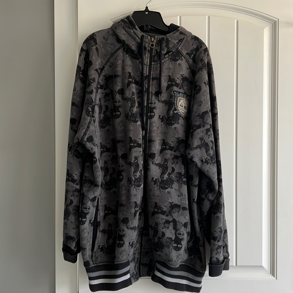 <timberland > oversized zip up hoodie
